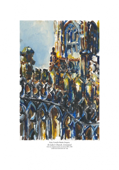 St Luke’s Church, Liverpool print